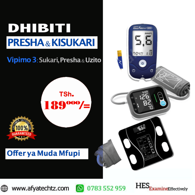 Dhibiti presha na kisukari kwa kuwa na vipimo muhimu-kipimo cha presha na kisukari